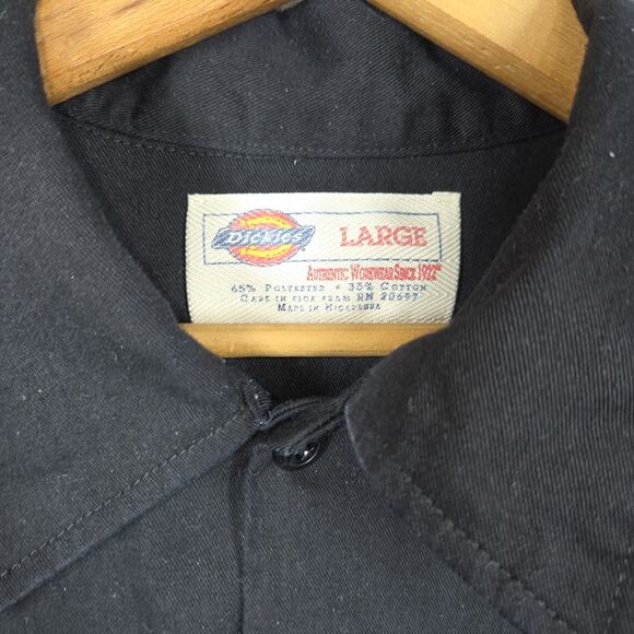 Vintage Dickies Shirt Mens XL Pockets Utility Workwear Mechanic Collared Grunge - Picture 8 of 13